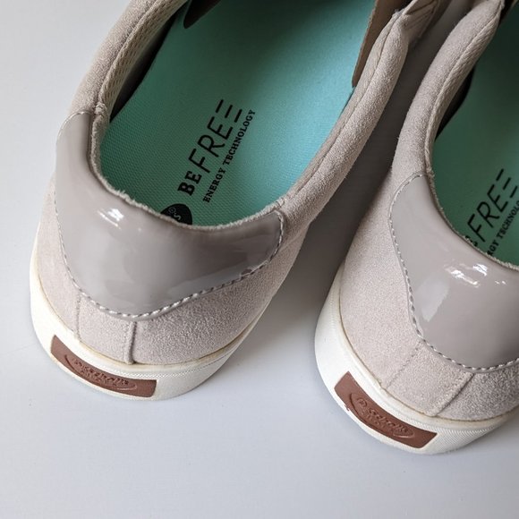 Women's Dr Scholl's Madison Suede Perforated Slip On Sneakers - Greige -… - Picture 9 of 12